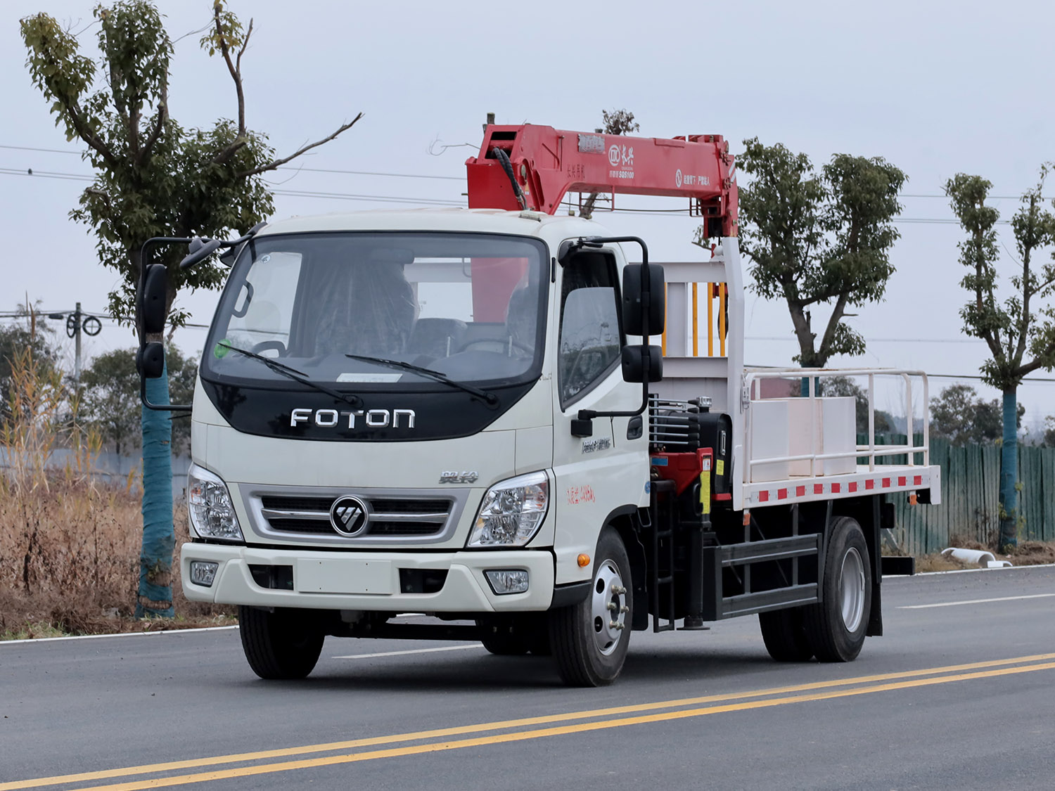 福田奧鈴捷運單排上裝長興4噸直臂式吊機（藍牌）